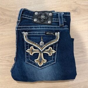 Miss Me Women's Dark Wash Signature Skinny Jeans